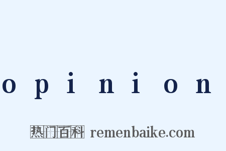 opinion是什么意思的图片